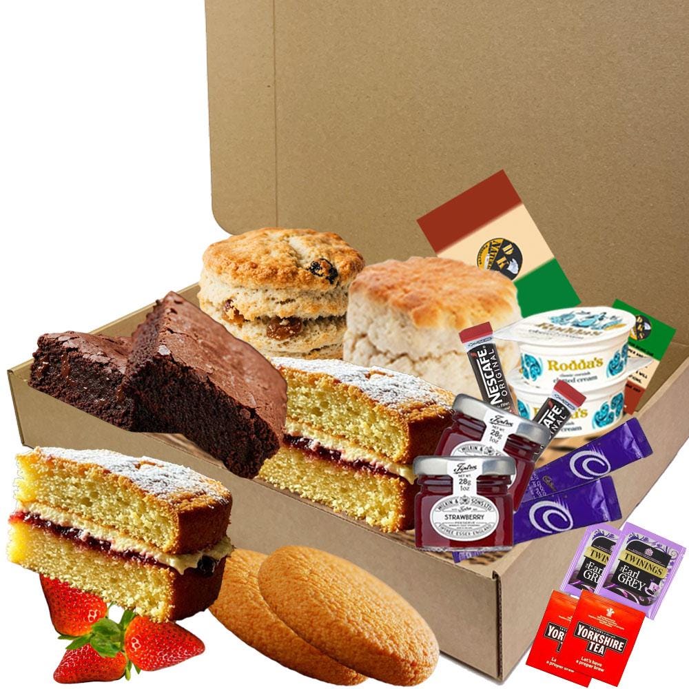 Luxury Afternoon Tea Hamper Delivery – Elegant Gift Box with Scones, C ...