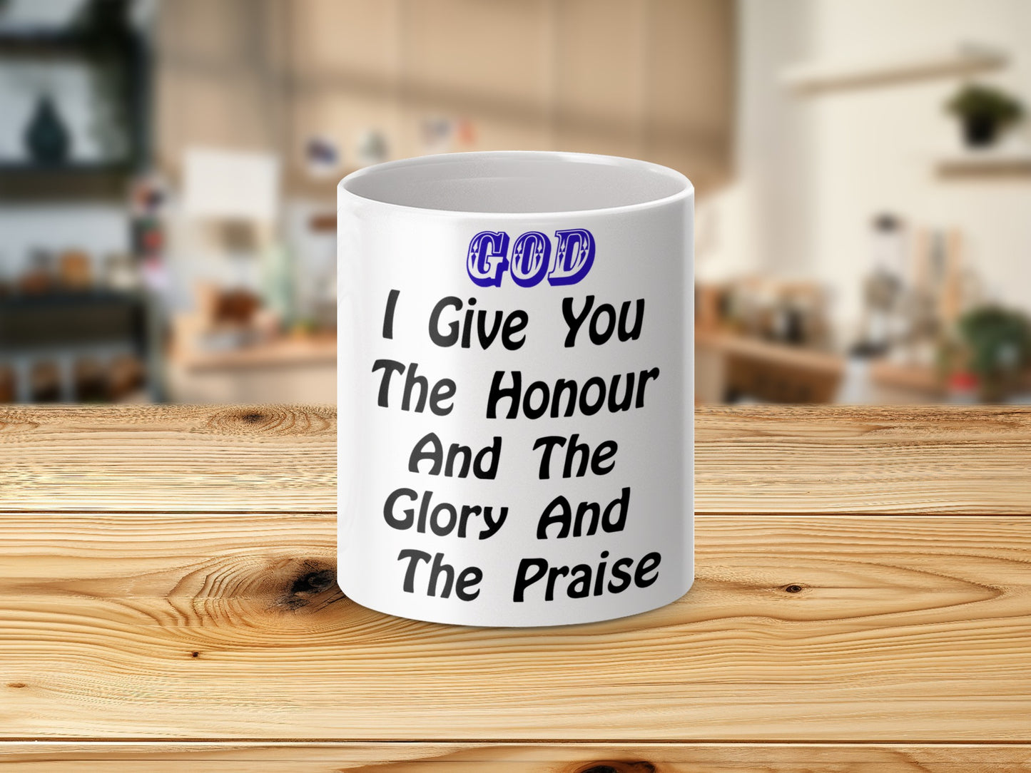 Jesus Mug – My God, My King, My Healer, My Everything | Christian Scroll White Mug