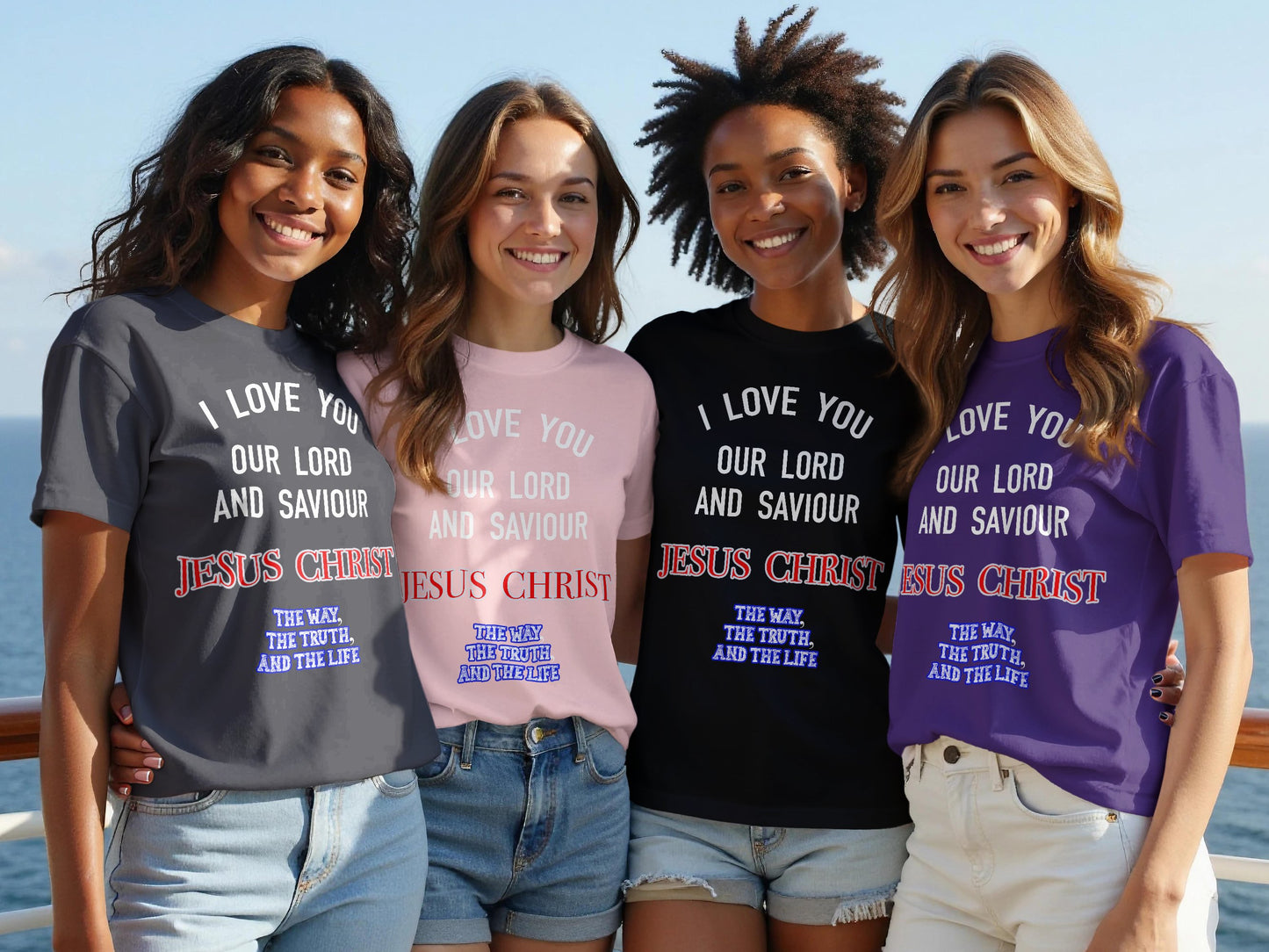 I Love You Jesus Christ – The Way The Truth The Life Christian T-Shirt