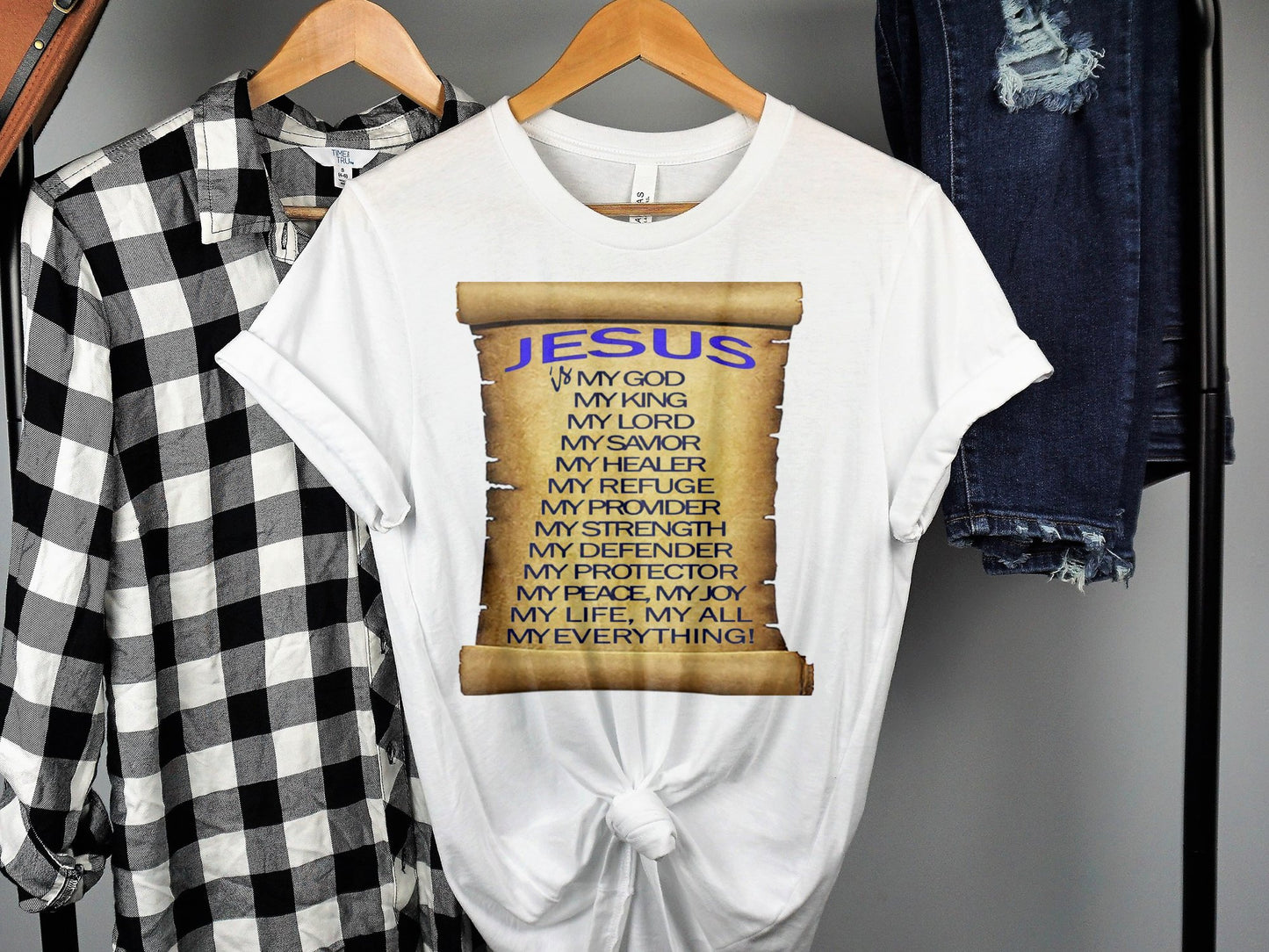 Jesus Is My Everything Christian T-Shirt – Faith Graphic Tee – Unisex Bella+Canvas 3001