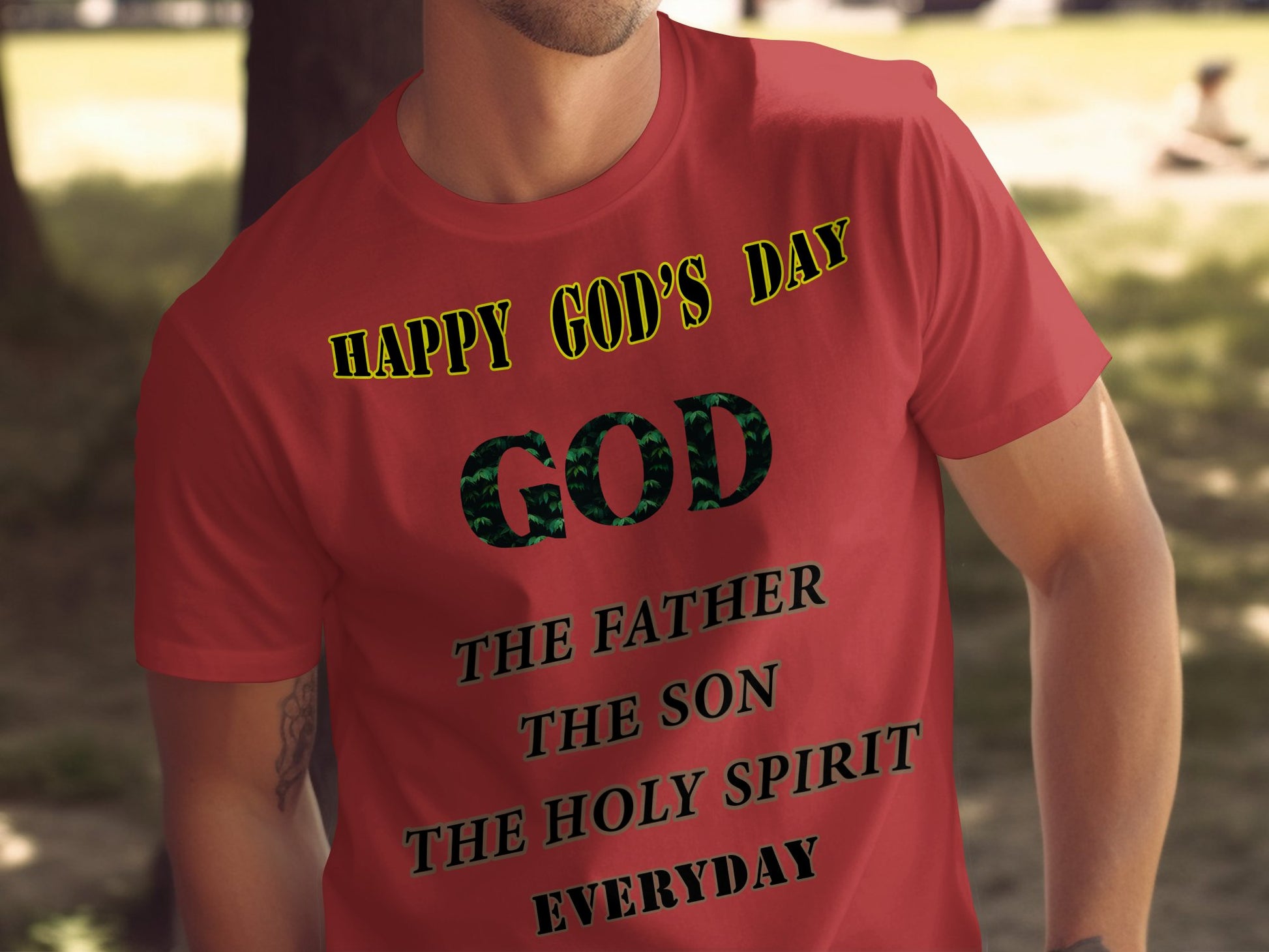 Celebrate your love for the Trinity with our “Happy God's Day” tee, beautifully featuring&nbsp;The Father, The Son, and The Holy Spirit — Everyday. Made with the premium Bella+Canvas 3001, this unisex tee is super soft, lightweight, and built for comfort and long-lasting wear. Perfect for worship, Sunday services, and everyday faith-filled expression.