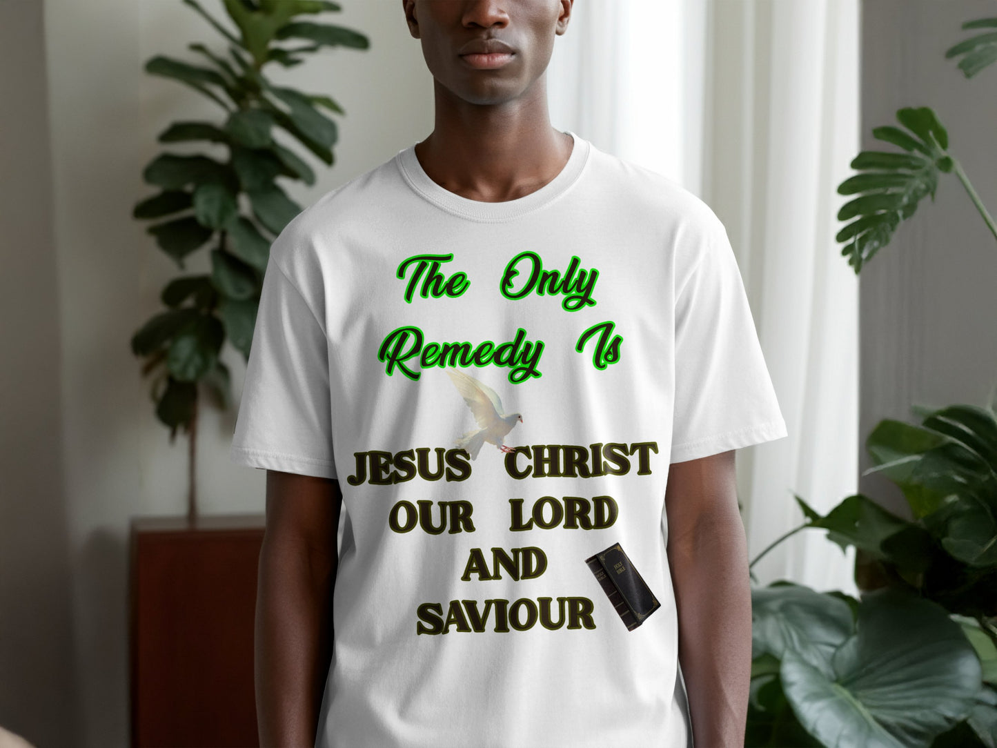 The Only Remedy Is Jesus Christ T-Shirt- Bella+Canvas Christian Tee