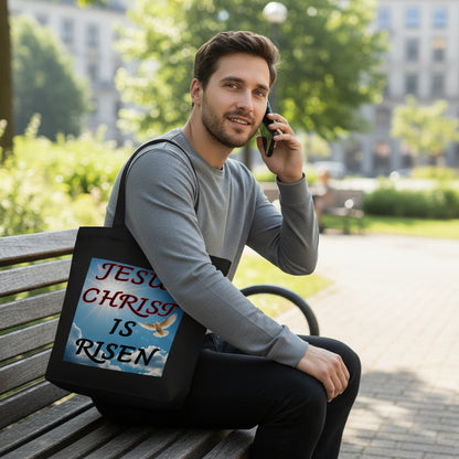 Jesus Christ Is Risen  Eco Tote Bag – Christian Resurrection Faith Bag