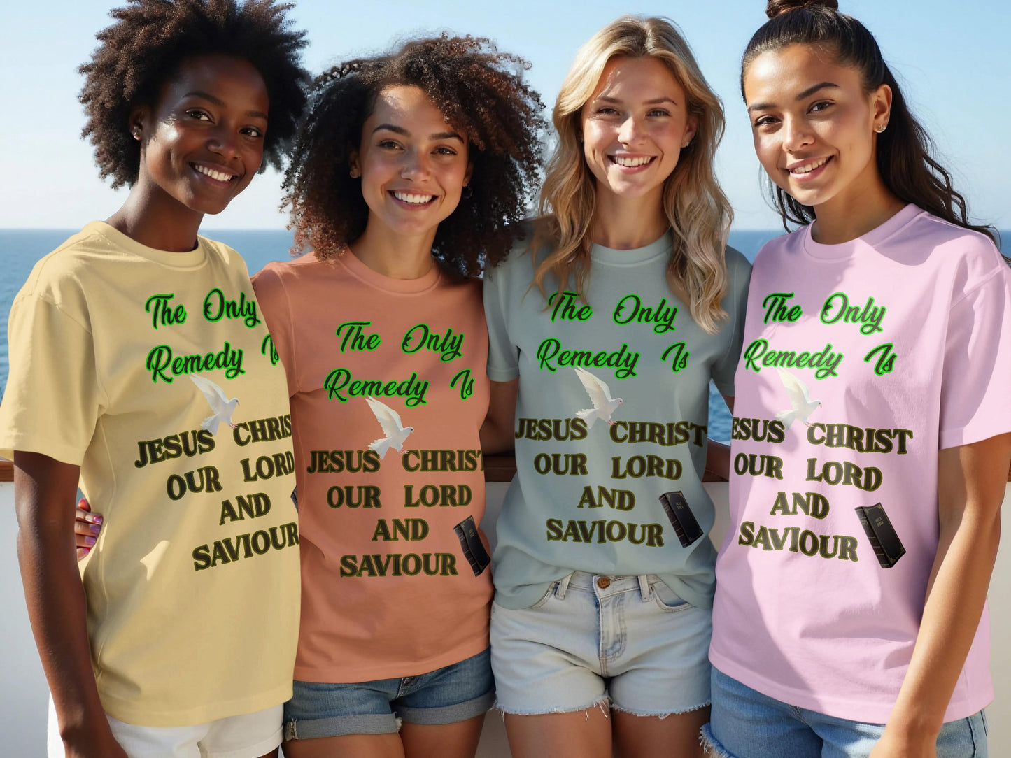 Jesus Christ Is the Only Remedy T-Shirt | Comfort Colors Christian Tee