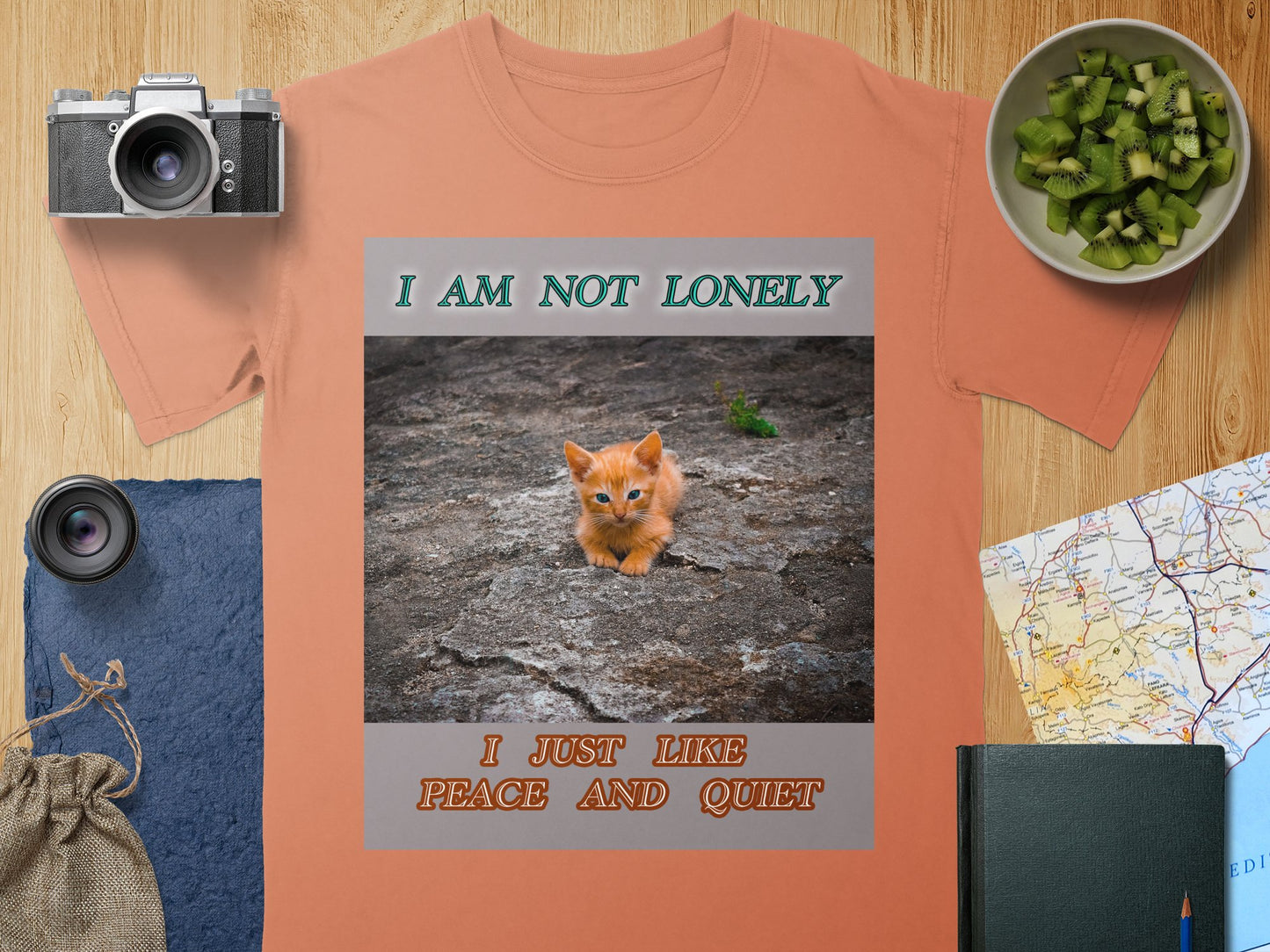 I Am Not Lonely, I Just Like Peace and Quiet Cat Shirt – Introvert Cat T-Shirt