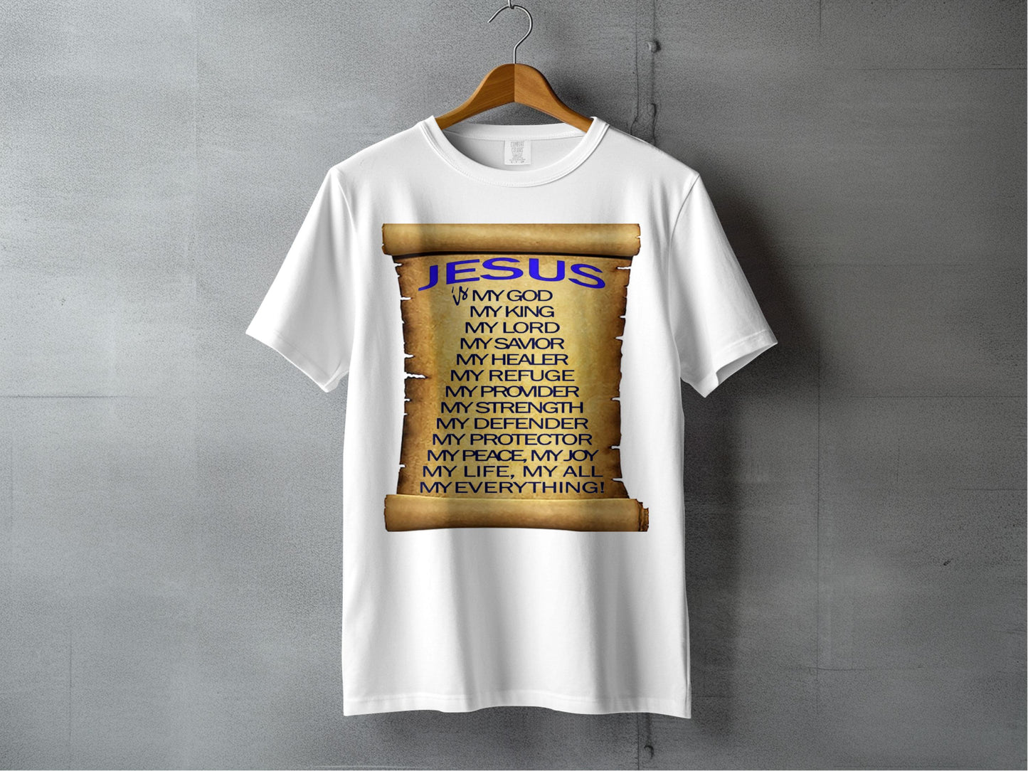 Jesus Is My Everything Christian T-Shirt – Faith Graphic Tee – Unisex Comfort Colors 1717