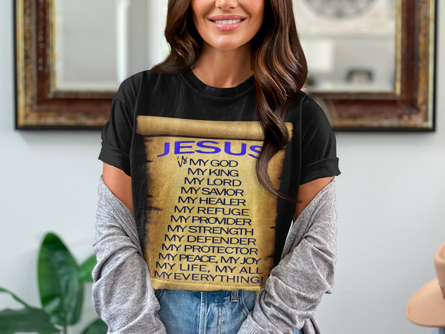 Show your devotion in cozy comfort with this “Jesus is My Everything” tee. This Comfort Colors 1717 shirt features a rich garment-dyed look and a powerful message of faith — perfect for prayer groups, church events, or everyday inspiration.