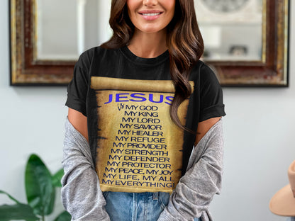 Show your devotion in cozy comfort with this “Jesus is My Everything” tee. This Comfort Colors 1717 shirt features a rich garment-dyed look and a powerful message of faith — perfect for prayer groups, church events, or everyday inspiration.