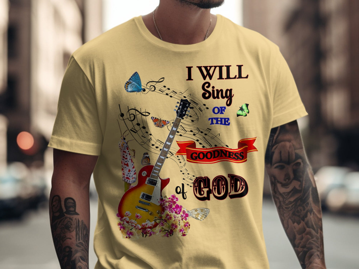 I Will Sing of the Goodness of God Christian T-Shirt – Music & Faith Tee