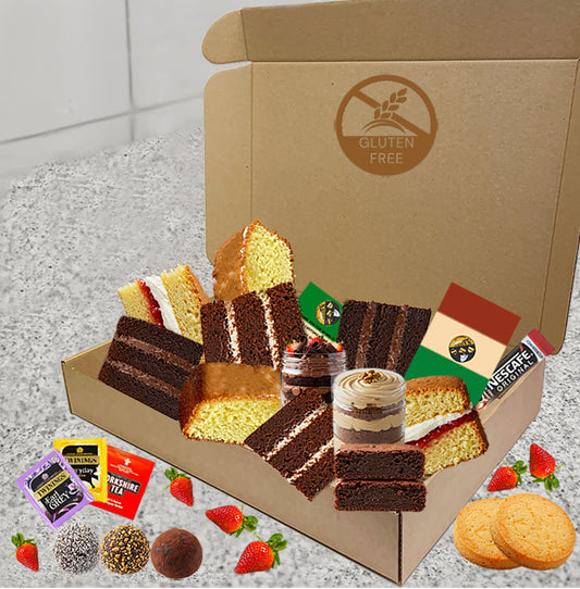 Gluten Free Ultimate Treat Box, Dessert Gift Box| Handmade Cakes, Brownies, Truffles & More