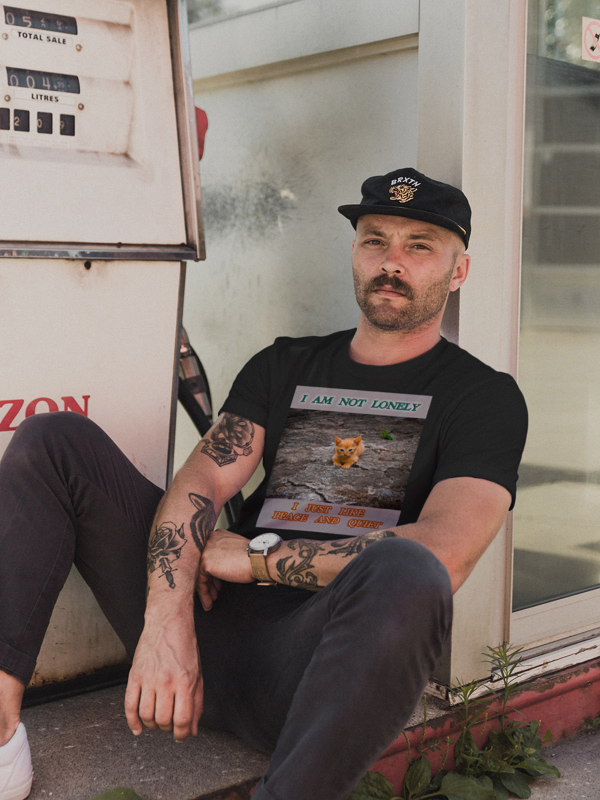 I Am Not Lonely I Just Like Peace and Quiet Cat Shirt – Introvert Cat T-Shirt