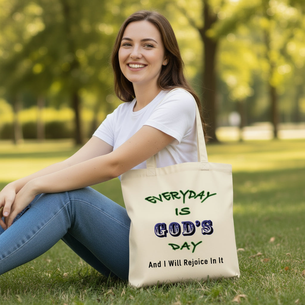 Everyday is God's Day Eco Tote Bag – Christian Inspiration Quote Shopper