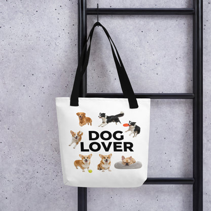 Show off your love for dogs with this fun and heartwarming “Dog Lover” Tote Bag! Featuring playful, resting, and jumping dogs, this cute design captures every joyful side of man’s best friend. Made from high-quality, eco-friendly fabric with durable stitching, it’s ideal for carrying daily essentials, shopping, or gifting to your favorite pet lover.