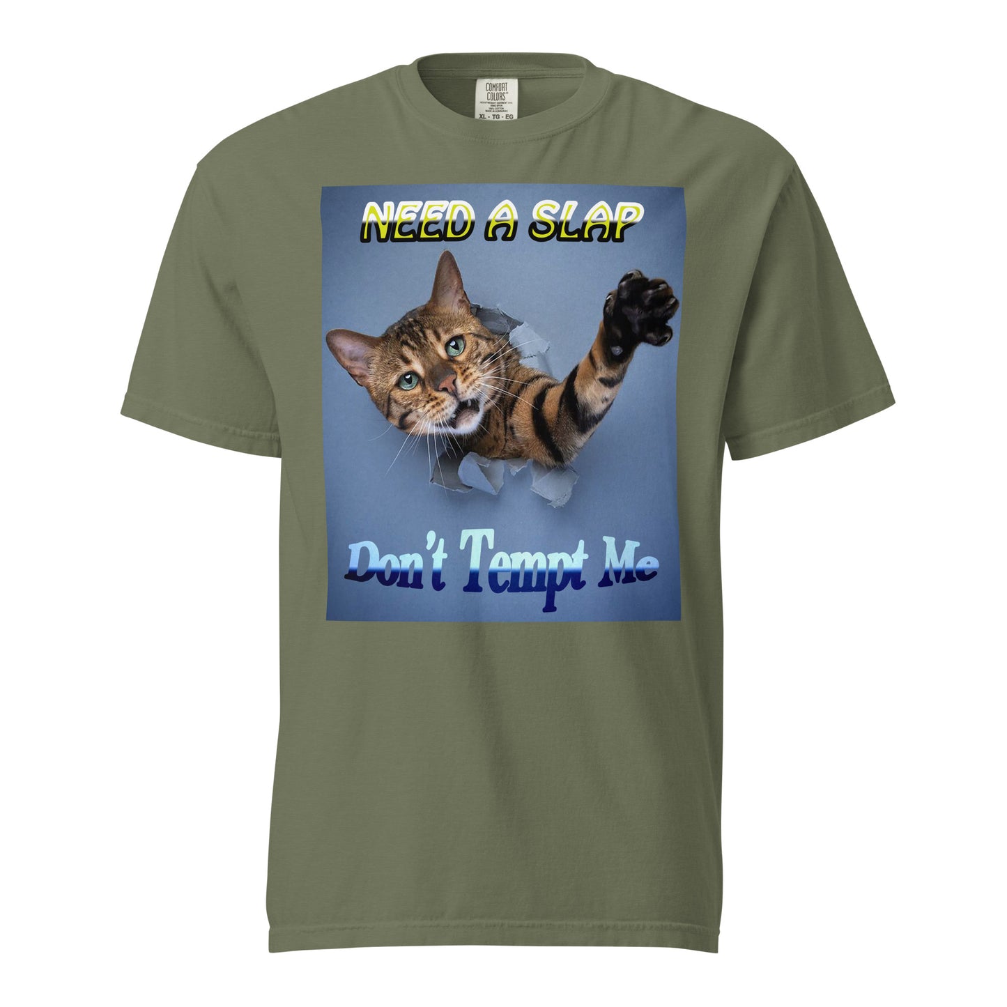 Whether you’re the sass master or just love a good laugh, this cheeky cat t-shirt is for you. Featuring a stretched-paw kitty bursting through paper, this laid-back&nbsp;Comfort Colors 1717 Unisex tee pairs humor with vintage comfort. Prefect for Lazy days, lounging, and laughs, Funny statement wear for cat enthusiasts, Comic relief in casual outfits and Easy-going personalities.