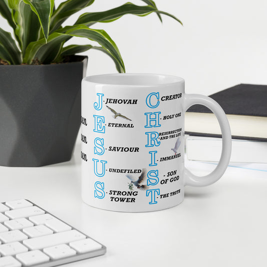 Elevate your coffee routine with our vibrant white Mug. This delightful cup&nbsp;


Let your mug speak the Gospel. This beautiful ceramic mug features an inspiring acronym for "Jesus Christ", where each letter unveils a powerful truth—for example, J for Jehovah, E for Eternal, S for Saviour, and so on.